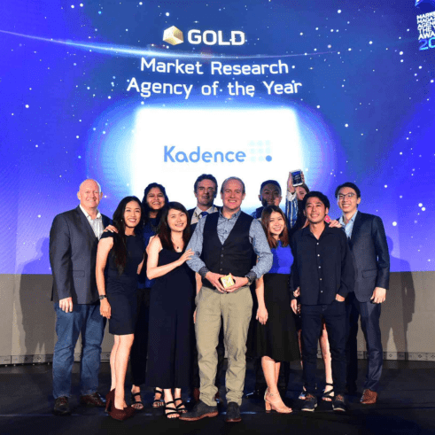 Market Research Agency of the Year (Gold) - Kadence staff group photo